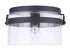 Craftmade Franklin 1 Light Outdoor Flush Mount in Midnight Model: ZA3337-MN