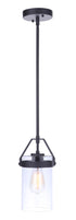 Craftmade Franklin 1 Light Outdoor Pendant in Midnight Model: ZA3311-MN