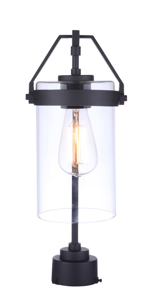 Craftmade Franklin 1 Light Outdoor Post Mount in Midnight Model: ZA3315-MN