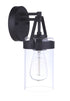 Craftmade Franklin 1 Light Small Outdoor Wall Lantern in Midnight Model: ZA3304-MN