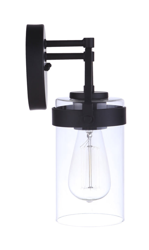 Craftmade Franklin 1 Light Small Outdoor Wall Lantern in Midnight Model: ZA3304-MN