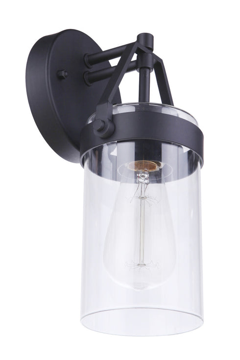 Craftmade Franklin 1 Light Small Outdoor Wall Lantern in Midnight Model: ZA3304-MN