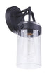 Craftmade Franklin 1 Light Small Outdoor Wall Lantern in Midnight Model: ZA3304-MN