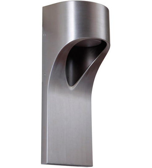 Craftmade Fusion 1 Light Small LED Outdoor Pocket Sconce in Satin Aluminum Model: Z6202-SA-LED