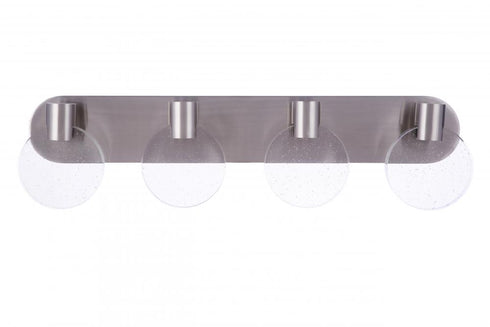 Craftmade Glisten 4 Light LED Vanity in Brushed Polished Nickel Model: 15130BNK-LED