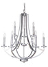 Craftmade Hayden 9 Light Chandelier in Chrome Finish Model: 40029-CH