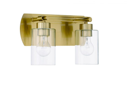 Craftmade Hendrix 2 Light Vanity in Brushed Polished Nickel Model: 17614BNK2