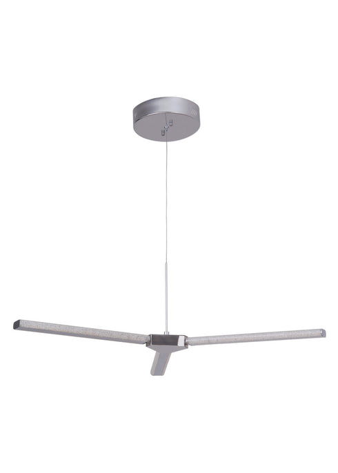 Craftmade Horizon 3 Light 3 Arm LED Chandelier in Chrome Finish Model: 45623-CH-LED