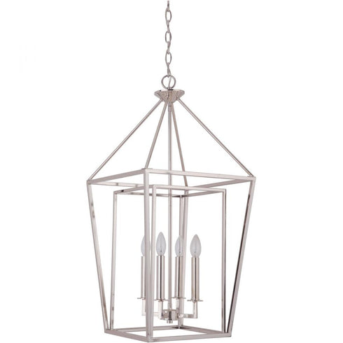 Craftmade Hudson 4 Light Large Foyer in Polished Nickel Model: 45835-PLN