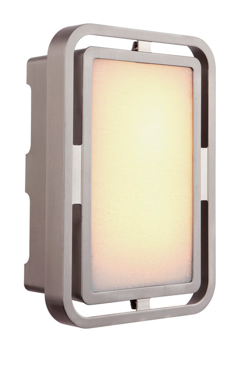 Craftmade Illuminated Chime 1 Light LED Metal Frame With Linen Glass in Oiled Bronze Finish Model: ICH1735-OB
