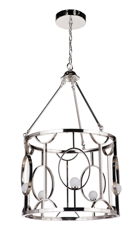 Craftmade Indy 5 Light LED Foyer in Polished Nickel Finish Model: 49035-PLN-LED