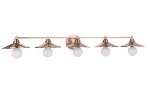 Craftmade Isaac 5 Light Vanity in Brushed Polished Nickel Model: 12546BNK5