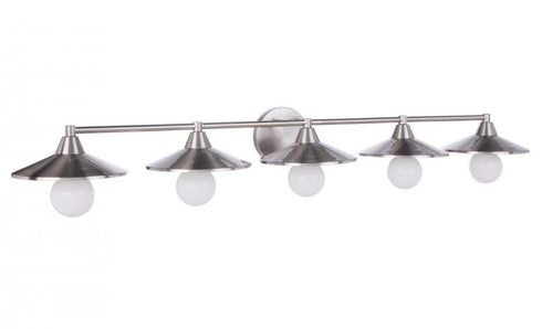 Craftmade Isaac 5 Light Vanity in Brushed Polished Nickel Model: 12546BNK5