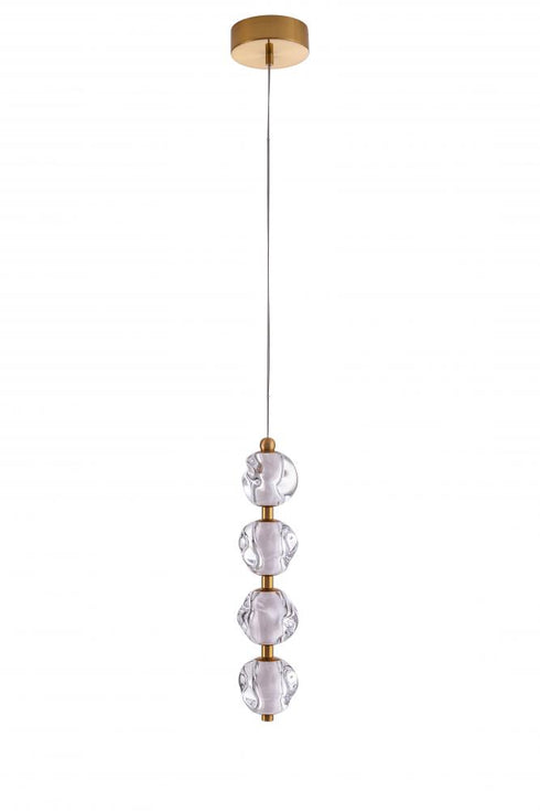 Craftmade Jackie 4 Light LED Pendant in Polished Nickel Model: 59490-PLN-LED