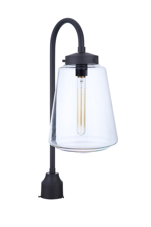 Craftmade Laclede 1 Light Large Outdoor Post Mount in Midnight Model: ZA3825-MN