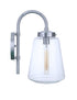 Craftmade Laclede 1 Light Large Outdoor Wall Lantern in Satin Aluminum Model: ZA3824-SA