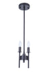 Craftmade Larrson 2 Light Mini Pendant in Brushed Polished Nickel Model: 54392-BNK