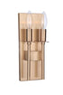 Craftmade Larrson 2 Light Wall Sconce in Brushed Polished Nickel Model: 54362-BNK