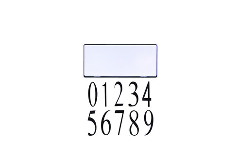 Craftmade LED Illuminated Address Plaque in Flat Black (Numbers Sold Separately) Model: AP1000-FB-LED