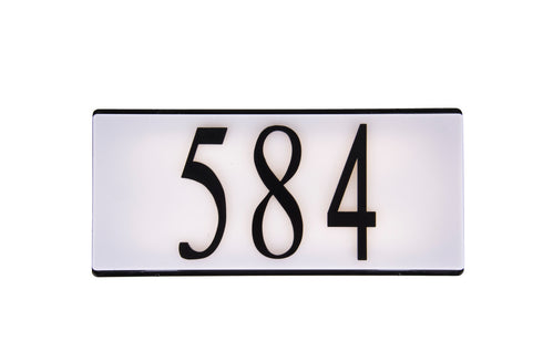 Craftmade LED Illuminated Address Plaque in Flat Black (Numbers Sold Separately) Model: AP1000-FB-LED