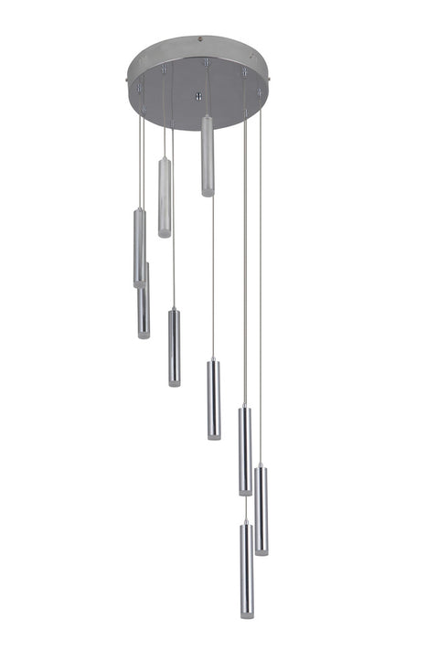 Craftmade Lexi 9 Light LED Pendant in Chrome Finish Model: 47599-CH-LED