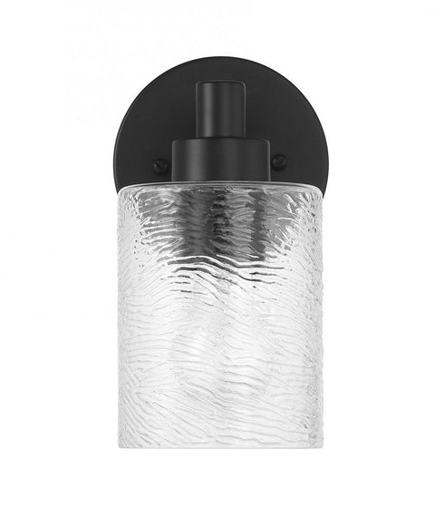 Craftmade Lyndsey 1 Light Wall Sconce in Flat Black Model: 60201-FB