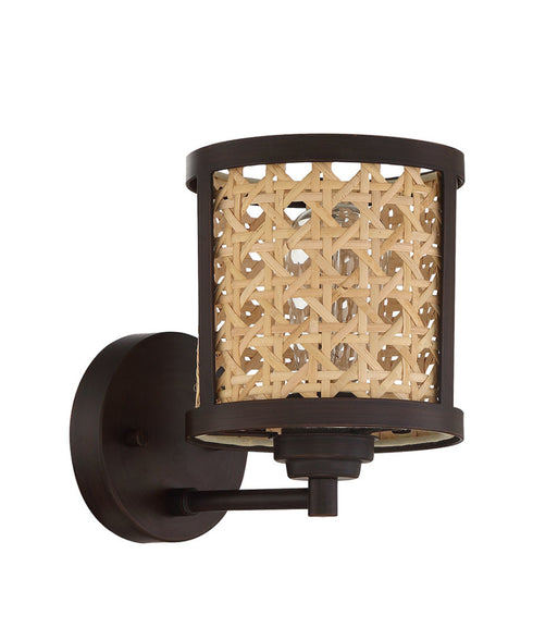 Craftmade Malaya 1 Light Wall Sconce in Aged Bronze Brushed Model: 54561-ABZ