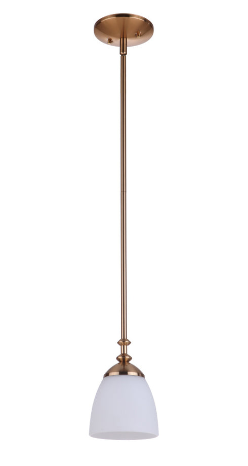 Craftmade Marlowe 1 Light Mini Pendant in Flat Black Model: 53791-FB
