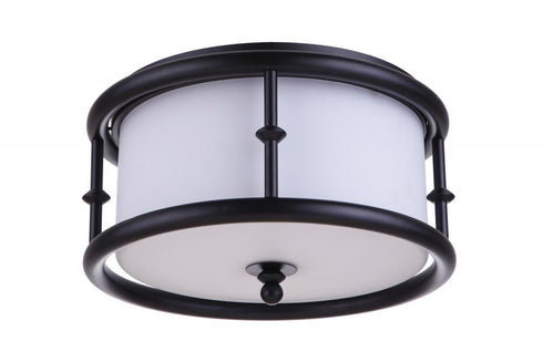 Craftmade Marlowe 3 Light Flushmount in Flat Black Model: 53783-FB