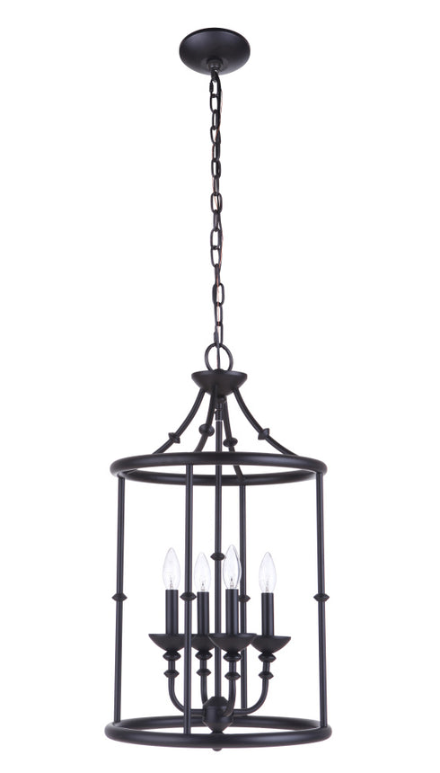 Craftmade Marlowe 4 Light Foyer in Satin Brass Model: 53734-SB