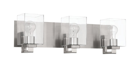 Craftmade McClane 3 Light Vanity in Brushed Polished Nickel Model: 18524BNK3