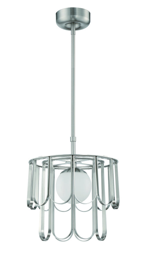 Craftmade Melody 1 Light Pendant in Brushed Polished Nickel Model: 54993-BNK