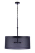 Craftmade Mesh 4 Light Pendant in Flat Black Model: 58994-FB