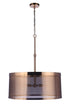 Craftmade Mesh 4 Light Pendant in Flat Black Model: 58994-FB