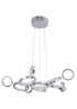 Craftmade Mira 11 Light 11 Ring LED Adjustable Pendant in Chrome Finish Model: 47191-CH-LED