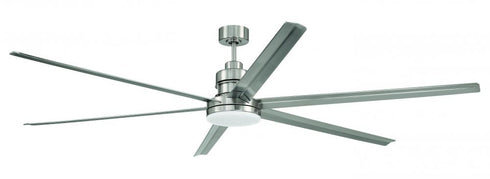 Craftmade Mondo 80 80 Inch Mondo in Brushed Polished Nickel With Brushed Nickel Blades Model: MND80BNK6