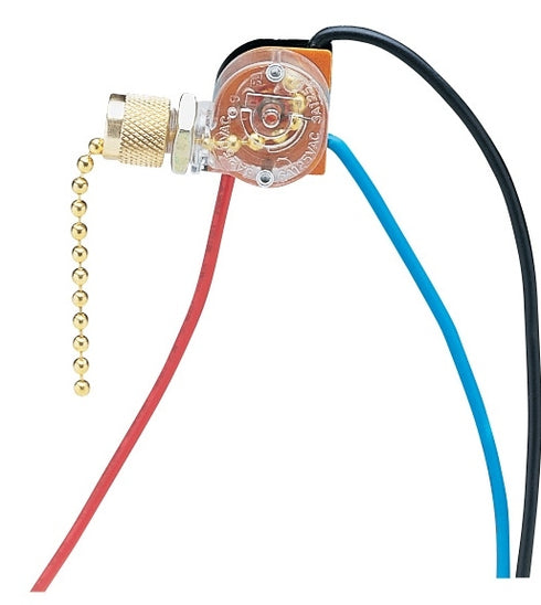 Craftmade Parts - Light Kit Switch Light Kit Switch With Knurl in Polished Brass Finish Model: LST-303-PB