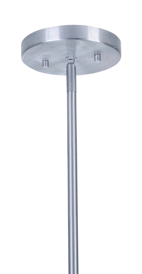 Craftmade Perimeter 1 Light Large Outdoor Pendant in Satin Aluminum Model: ZA4021-SA