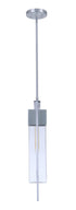 Craftmade Perimeter 1 Light Large Outdoor Pendant in Satin Aluminum Model: ZA4021-SA