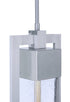 Craftmade Perimeter 1 Light Large Outdoor Pendant in Satin Aluminum Model: ZA4021-SA