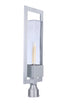 Craftmade Perimeter 1 Light Large Outdoor Post Mount in Satin Aluminum Model: ZA4025-SA