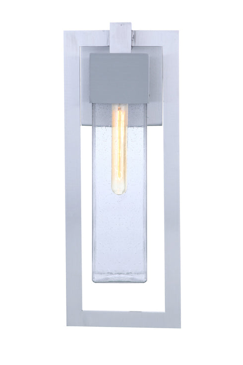 Craftmade Perimeter 1 Light Large Outdoor Wall Lantern in Satin Aluminum Model: ZA4024-SA