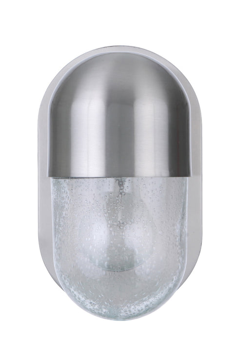 Craftmade Pill 1 Light Wall Sconce in Brushed Polished Nickel Model: 55001-BNK