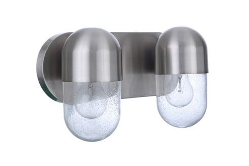 Craftmade Pill 2 Light Vanity in Brushed Polished Nickel Model: 55002-BNK