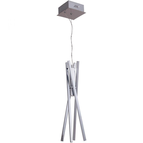Craftmade Pinnacle 4 Arm LED Chandelier in Chrome Model: 45724-CH-LED