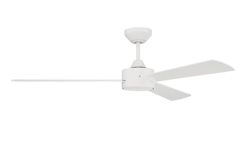 Craftmade Provision Indoor / Outdoor 52 Inch Ceiling Fan With DC Motor Blades Wi Fi Damp Rated in Flat Black Finish Model: PRV52FB3