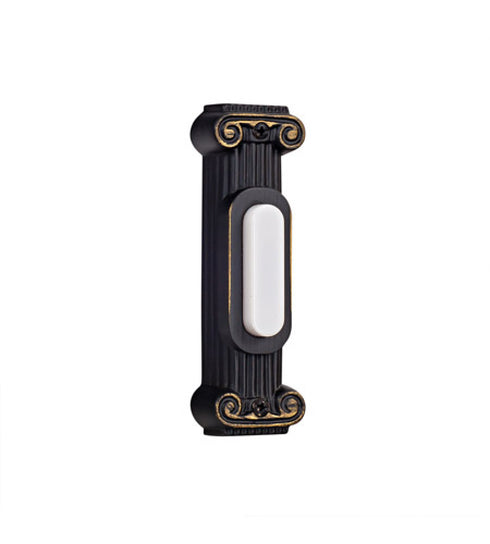 Craftmade Push Button-Surface Mount Surface Mount Column Lighted Push Button in Antique Bronze Model: BSCOL-AZ
