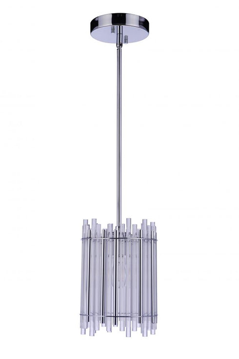 Craftmade Reveal 1 Light Pendant in Chrome Model: 59291-CH