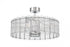 Craftmade Reveal Fandelier 24 Inch Reveal in Chrome With Clear Acrylic Blades Model: RVL28CH4