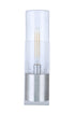 Craftmade Sabre 1 Light Outdoor Medium Wall Lantern With LED Accent in Satin Aluminum Model: ZA3910-SA-LED